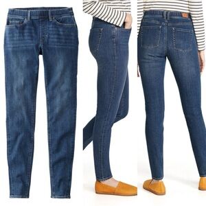 L.L. Bean Women’s BeanFlex Pull On Mid Rise Skinny Jeans Sz 6